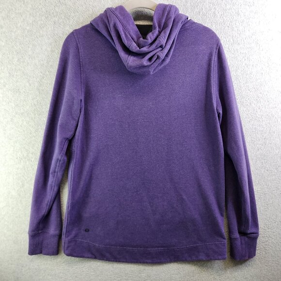 Lululemon Hoodie Womens 6 Purple Pullover Sweatshirt Cowl Neck Athletic Lounge - Picture 5 of 14